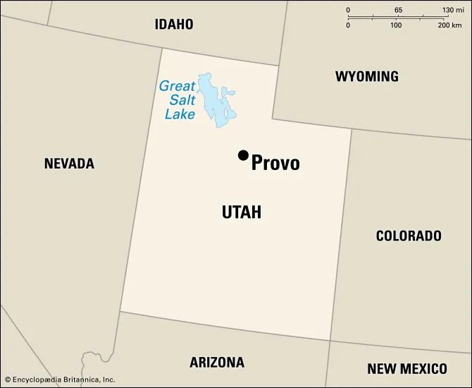 Provo, Utah Map